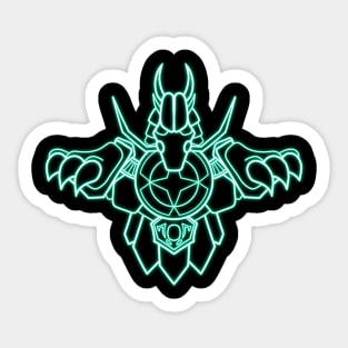 Neon Dragon Sticker